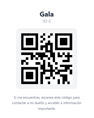 QR Mascota